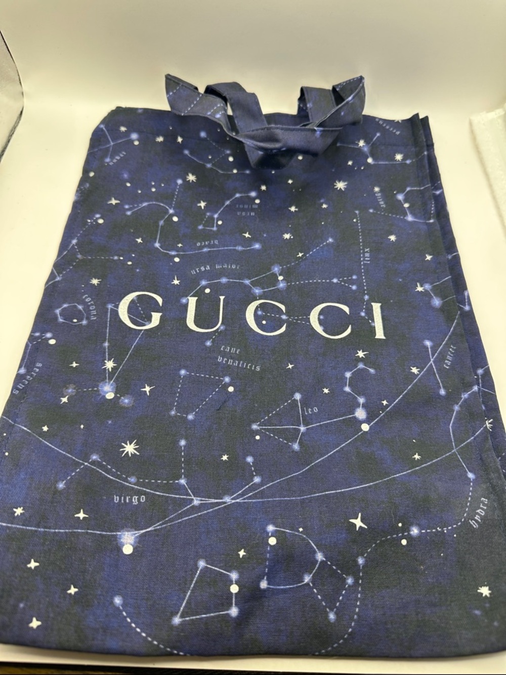Gucci Navy and White Constellation Tote